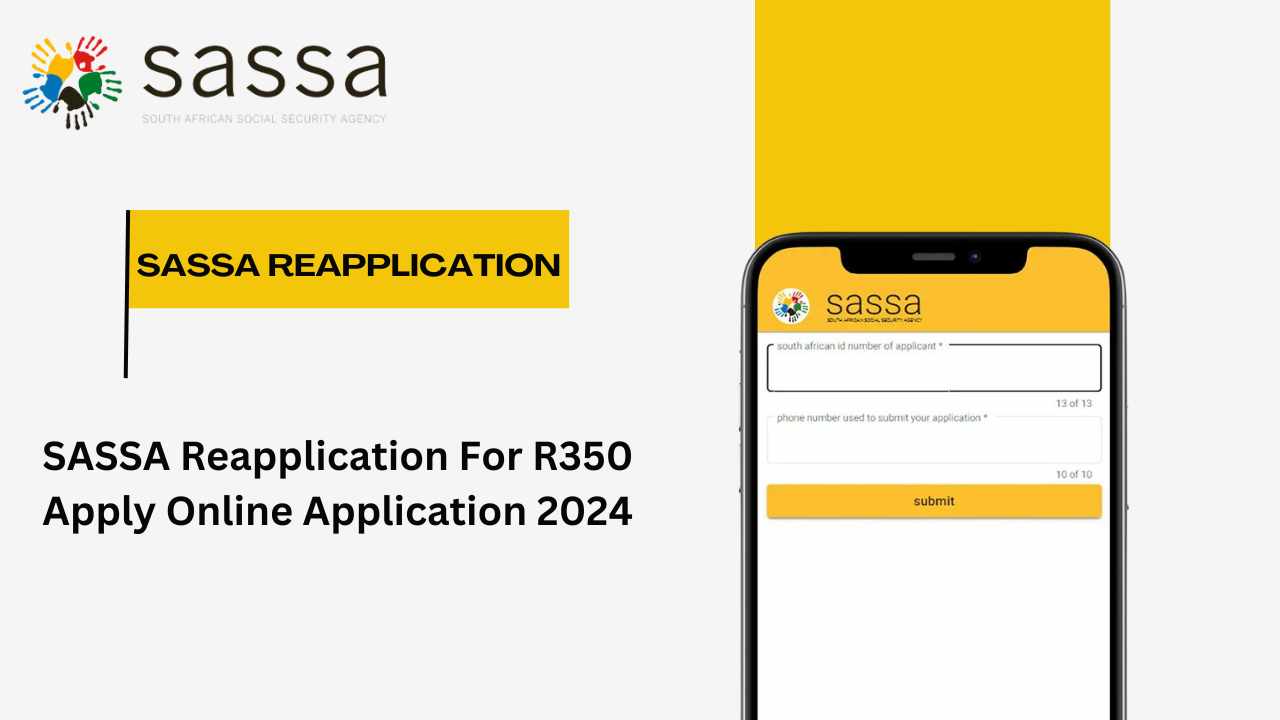SASSA Reapplication For R350 Apply Online Application 2024