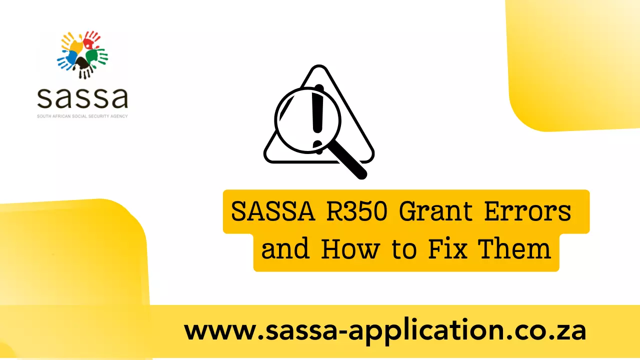 sassa r350 grant errors