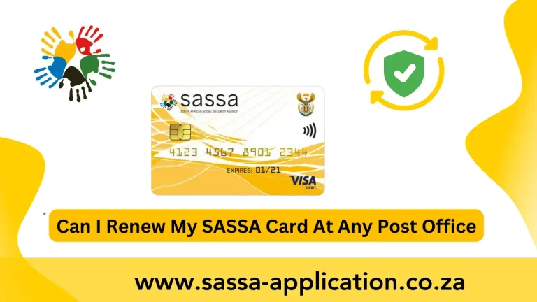can i renew my sassa card at any post office
