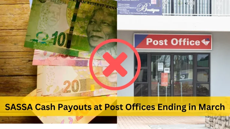 sassa grant update cash payouts at post offices ending in march