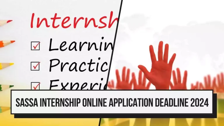 sassa internship online application deadline 2024