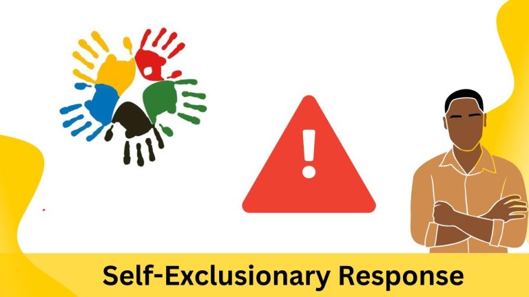 How to fix self-exclusionary response found in SASSA?